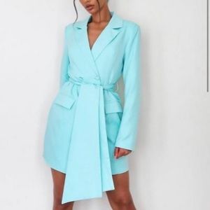 NWT! Turquoise Blazer Dress with Belt